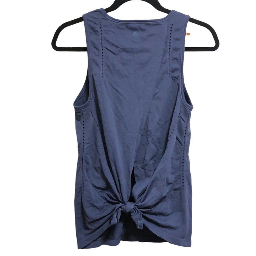 Athleta Foothill Navy Crew Neck Split-Back Tank S… - image 4